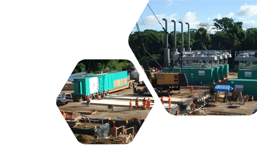 Modular power station installed at Perenco oil field in Guatemala