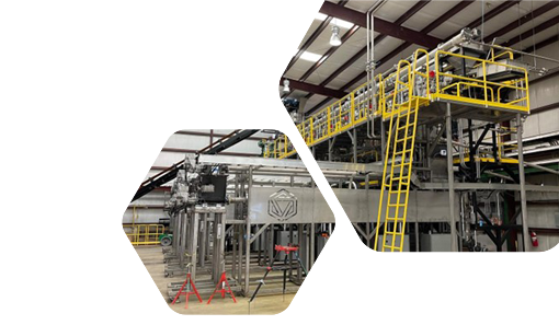 Industrial facility with machinery and equipment.