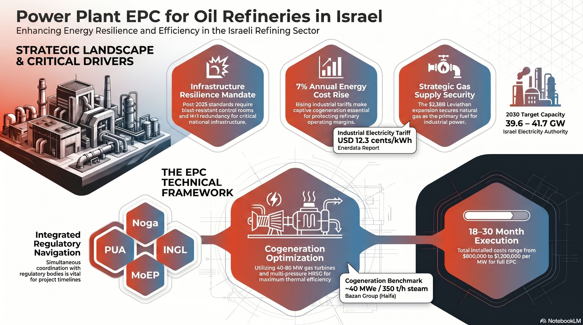 power plant EPC for oil refineries in Israel