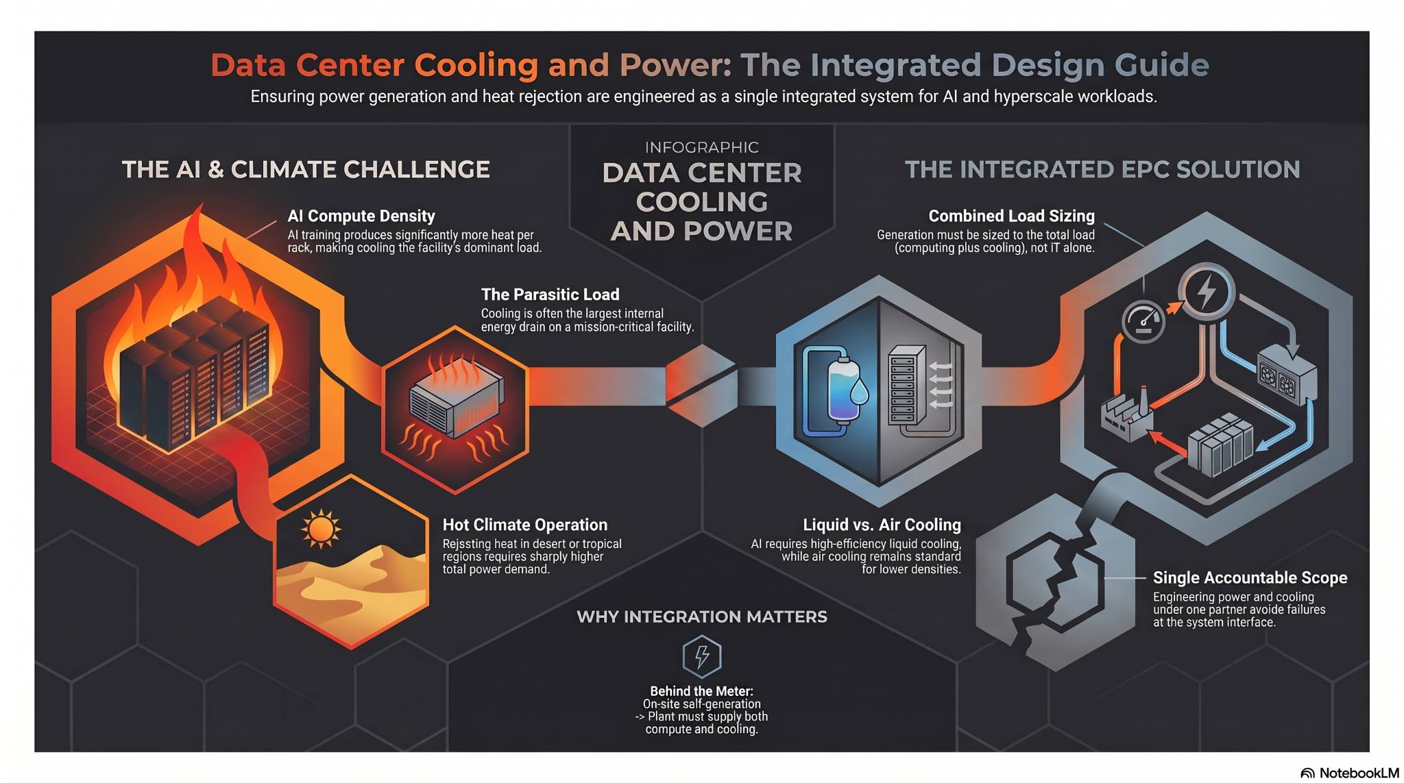 data center cooling and power